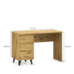 BORG biurko 1d1s/120 dąb artisan