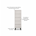 BORG komoda 5s/40 kaszmir