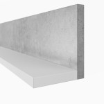 BOTA 2484FG01 półka biały mat / beton colorado