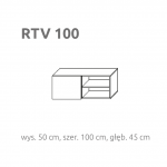 BRIKS stolik TV - RTV1/100