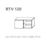 BRIKS stolik TV - RTV1/120