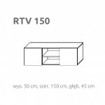 BRIKS stolik TV - RTV2/150