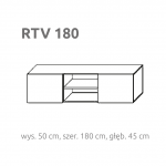BRIKS stolik TV - RTV2/180