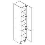 VENEZIA SZARA D40SŁ/2333 P/L słupek kuchenny 40 - kuchnia skandynawska 
