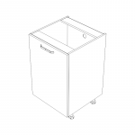KAMMONO Fronty M4 Akryl - szafka dolna z drzwiami D55.1