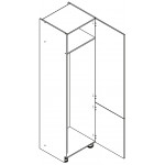 VENEZIA GRANATOWA D60LO/2333 P/L zabudowa lodówki 60 - kuchnia skandynawska 