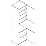 VENEZIA GRANATOWA D60PK/2333 P/L słupek kuchenny 60 do zabudowy piekarnika - kuchnia skandynawska 