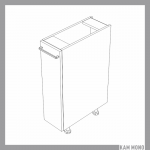 KAMMONO Fronty M4 Akryl - szafka dolna z koszem CARGO DC20