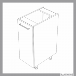 KAMMONO Fronty M4 Akryl - szafka dolna z koszem CARGO DC30