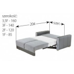 DELI 1F Sofa/Fotel z funkcją spania