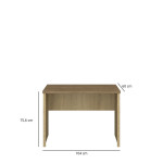 DENZEL biurko dąb cremona / dąb lefkas