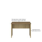 DENZEL biurko dąb cremona / dąb lefkas