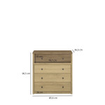 DENZEL komoda 4s dąb cremona / dąb lefkas