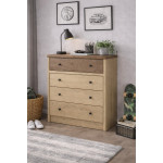 DENZEL komoda 4s dąb cremona / dąb lefkas