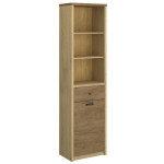 DENZEL regał otwarty 1d1s dąb cremona / dąb lefkas