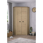 DENZEL szafa narożna 2d dąb cremona / dąb lefkas