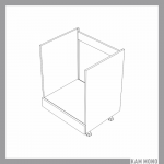 KAMMONO Fronty M4 Akryl - szafka dolna pod piekarnik i płytę DP45