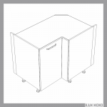 KAMMONO Fronty M4 Akryl - szafka dolna narożna DRP100X70