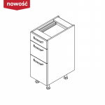 KAMMONO Fronty M4 Akryl - szafka dolna z szufladami DS30/3