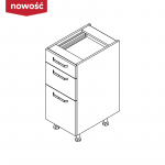 KAMMONO Fronty M4 Akryl - szafka dolna z szufladami DS35/3