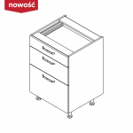 KAMMONO Fronty M4 Akryl - szafka dolna z szufladami DSS55/3