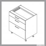 KAMMONO Klasyczne - szafka dolna DSS75/3
