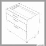 KAMMONO Klasyczne - szafka dolna DSS80/3