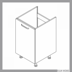 KAMMONO Fronty M4 Akryl - szafka dolna z drzwiami pod zlewozmywak DZ45.1