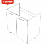 KAMMONO Fronty M4 Akryl - szafka dolna z drzwiami pod zlewozmywak DZ70