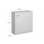 ERDEN komoda 2d1s biały