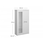 ERDEN witryna niska 2d1w1s biały 