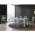 ERDEN stół rozkładany 160/210 biały