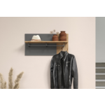 ESTEBAN wieszak panel 80 grafit / dąb evok