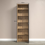 ESTEBAN szafa 2d/40 grafit / dąb evok