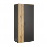 ESTEBAN szafa 2d grafit / dąb evok 