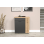 ESTEBAN komoda 2d1s grafit / dąb evok