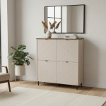 EVO regał 4d kaszmir / dąb castello