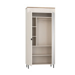 EVO szafa z lustrem 2d/40 kaszmir / dąb castello