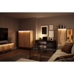 FLOW FW-06 - stolik 1s - dąb vincenza bielona/czarny