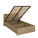 JAZZ łoże 120 z pojemnikiem dąb artisan