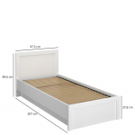 JAZZ łoże 90 z pojemnikiem biały