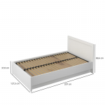 JAZZ łoże 120 z pojemnikiem biały