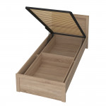 JAZZ łoże 90 z pojemnikiem dąb sonoma