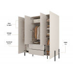 JUKON S 24KSND20 SZAFA 4D2S KASZMIR