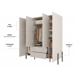 JUKON S 24KSND20 SZAFA 4D2S KASZMIR