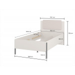 JUKON S 24KSND54 ŁÓŻKO Z POJEMNIKIEM 100 KASZMIR