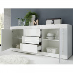 Komoda do przechowywania biała lakierowana