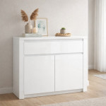 LINGO komoda 2d1s biały połysk