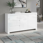 LINGO komoda 2d3s biały połysk