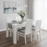 LINGO stół rozkładany 135/184 biały